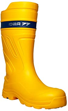 IDEA77 Botas de seguridad ultraligeras – Zeus S5L SR CI FO, amarillo, 41 EU