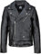 URBAN 5884 Herren Lederjacke Perfecto, Weiches und Strapazierfähiges echtes Rindsleder, Biker Style Herrenjacke, Schwarz, 2XL