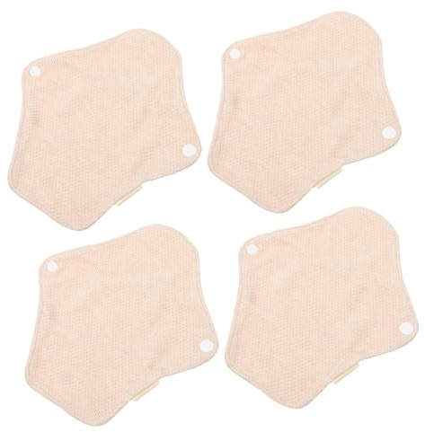 Beavorty 4 Piezas Compresas Sanitarias Reutilizables Para Mujer Compresas De Lactancia y Cojines Sanitarios Para Mujer Uso Diario Casa o Viaje