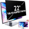 salipt Filtro privacy per computer da 22 per display widescreen 16:10, filtro privacy per schermo, anti spia e antiriflesso, protezione della luce blu (larghezza x altezza: 474 mm x 296 mm)