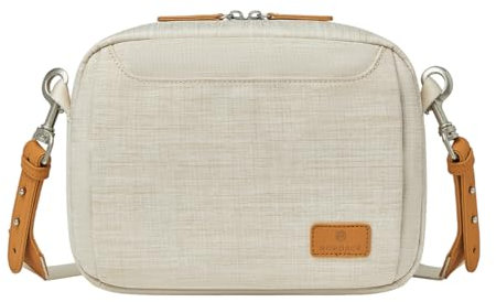 Nordace Siena Pro Travel Crossbody Bag - Compact, Secure, and Stylish for Everyday and Adventure, Beige, normal