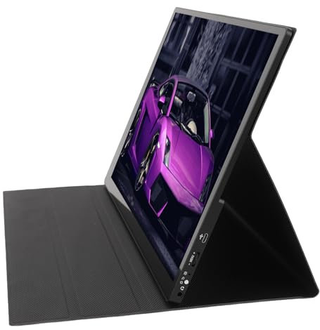 Secondo Schermo per Laptop, Estensore Schermo 4K da 15,6, Touch a 10 Punti, Doppie Porte USB C, per Switch, PC, Design Portatile, con Touch Laminazione Completa, Frequenza di