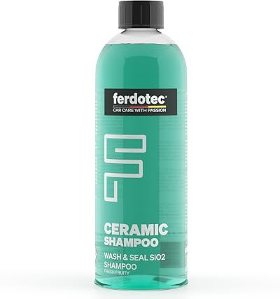 FERDOTEC Ceramic Autoshampoo (750 ml) – 2-in-1 Auto Shampoo für Reinigung & Keramik Versiegelung – Glänzender Lackschutz, pH-neutral, schonend und effektiv – Für langanhaltende Pflege und Schutz