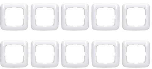 Busch-Jaeger Reflex SI Set: 10x 2511-214 1-fach Rahmen Alpinweiß