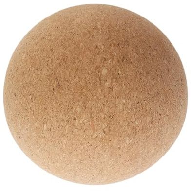 Hoite 80 Mm Fascia Cork Ball, Natural Massage and Therapy Ball for Self Massage, Sports, Fitness and Training