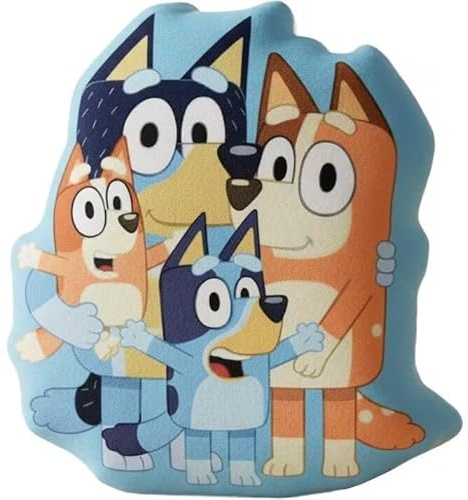 BlueY - Cuscino 3D Shaped Sagomato Peluche per Bambini in Poliestere con la Forma Sagoma Personaggio, 40 x 30 cm