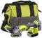 Ryobi R18AG-140S 18V ONE+ Cordless Angle Grinder Starter Kit (1 x 4.0Ah), Hyper Green