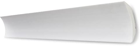 Decosa Deckenleiste B9 Bernadette - 30 Leisten à 2 m Länge = 60 m - Edle Stuckleiste in Weiß- Zierleiste aus Styropor 55 x 55 mm - Für Decke oder Wand