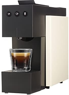 K-FEE SQUARE Kapselmaschine für Kaffee, Tee & Kakao | kompakte Kaffeemaschine | schnelles Aufheizen | 0,8 L Wassertank | 19 Bar | Farbe Nude