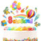 ImnBest Schulanfang Tortendeko, Tortendeko Einschulung - Cupcake Topper Dekorationen Kuchendeko Schulanfang, für Schulkind Junge Mädchen Geschenk und Tortendeko Schulanfang Party Deko.