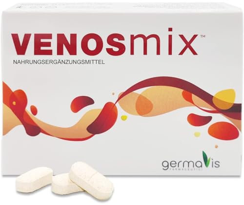 Venosmix 1550 mg Nahrungsergänzungsmittel bei Krampfadern und Hämorrhoiden. Hochdosiertes Diosmin 900 mg mit Zusatz von Hesperidin und Centella Asiatica - 24 Tabletten