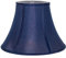 Traditionally Designed Empire Shaped 12 Inch Lamp Shade in Rich Silky Navy Midnight Blue Cotton Fabric | 60w Max by Happy Homewares