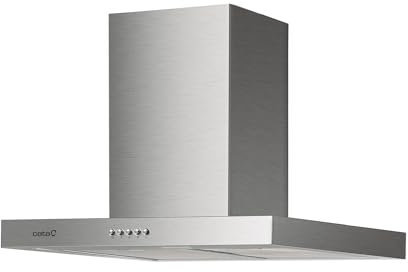 Cata Campana Decorativa Pared ST-7000 X/A con Panel de Control Mecánico 3 Niveles de Extracción Iluminación LED Consumo Máximo de Energía 65 W Ancho 69,5 cm Color Inox