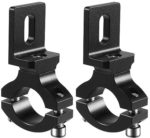 POOSR Universal Lenker 22 25Mm 7/8 Motorrad Scheinwerfer Halterung Scheinwerfer Rohr Schelle für Cafe Chopper,TG81 (2 Stück)