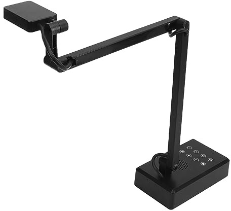 USB Document Camera, 4K 16MP HD Document Webcam Adjustable Angle USB Doc Camera for Teachers, Classroom, Live Demo, Web Conferencing, Distance Learning, Remote Teaching