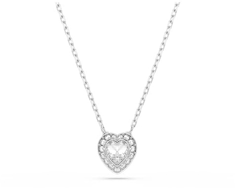 Swarovski Ariana Grande Angelic Crystal Heart Pendant in Rhodium Finish - Part of the Ariana Grande x Capsule Collection