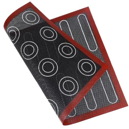 Kueohse 1 tappetino riutilizzabile stampato per macaron, come da foto, 30 x 40 cm, teglia antiaderente