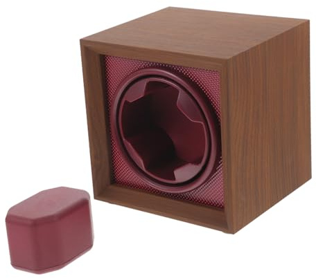 LIOOBO Caja Giratoria Ideales para Relojes Automáticos de Madera Marrón Motor y 3 Velocidades Ajustables para Cumpleaños y Ocasiones Obsequios