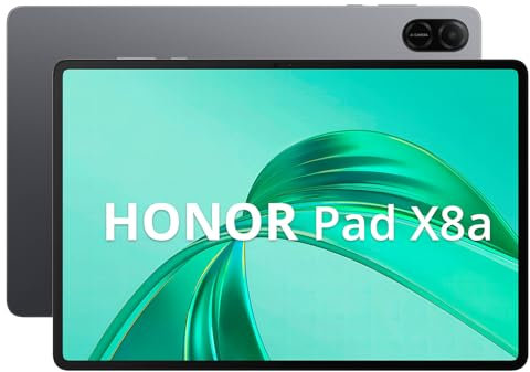 HONOR Pad X8a Tablet Wi-FI 4GB 128GB, 11 Pulgadas Pantalla 90 Hz FullView, Snapdragon 680, Batería 8300 mAh, 4 Altavoces, Android 14, Gray