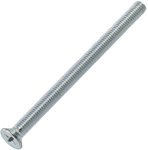 AERZETIX - C59686 - Lot de 50 vis à métaux M5x70 mm à tête fraisée PH2 - DIN 965 - en acier au carbone - dureté 4.8 - finition zingué - pour fixation vis tournevis assemblage