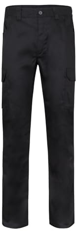 VELILLA 103025 Pantalon Multipoches Noir Taille 34, Noir, 34