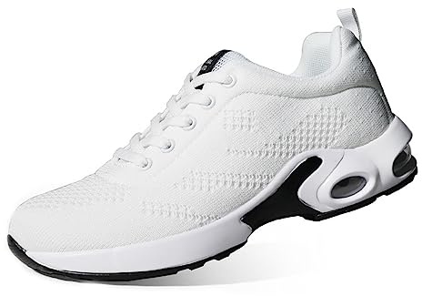 Giltpeak Zapatos ortopédicos para mujer, zapatillas ortopédicas de malla ligera, transpirables, para correr, para exteriores, para mujer, Blanco, 39 EU