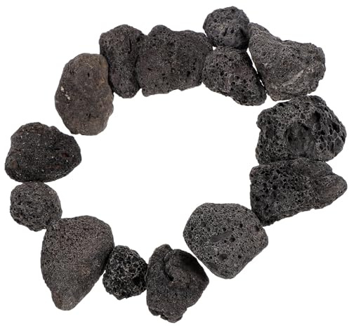 HANABASS 1 Paquete De Peceras De Roca Volcánica Rocas Decorativas para Acuario Rocas De Lava para Plantas Grava para Cubierta De Jardín Drenaje De Plantas Terrario De Grava para