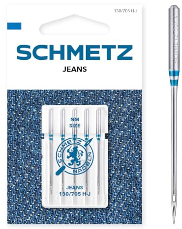 SCHMETZ | Jeans | 100/16 | 5 Agujas para máquinas de coser