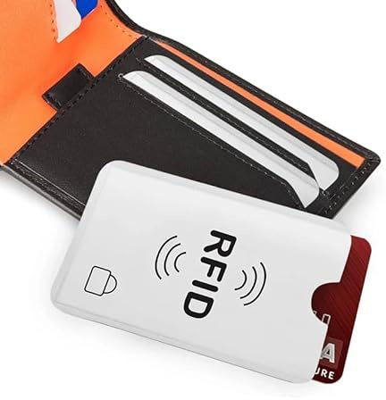 fonefunshop RF ID Shield for Bank Card Contactless NFC Protection Sleeve 5Pcs Wallet Friendly
