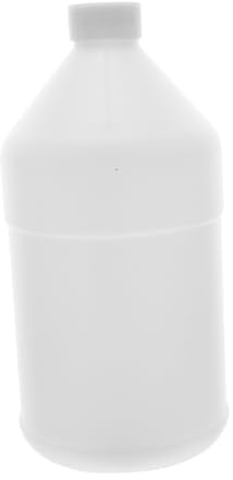 Ciieeo White Plastic Jug Handle Beverage Bottles for Milk Water Liquid Storage Reusable Plastic Jug Lid for Kitchen Bathroom