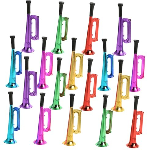 Beaupretty 18piezas Altavoz Colorido Trompeta Para Fiestas Juguetes Musicales Para Eventos Deportivos Para Partidos De Fútbol y Actividades Al Aire