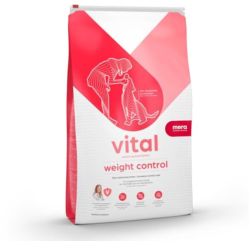 MERAVITAL Weight Control (3kg), Hundetrockenfutter, Diätfutter für Hunde jeder Größe, zur Gewichtsreduktion & Erhalt des Idealgewichts