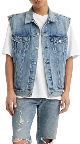 Levi's Men's Relaxed Trucker Denim, Kentucky Blue Vest, XL