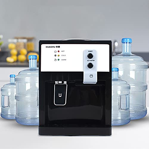 Elektrischer Wasserspender Mit Thermostatfunktion, 75W/550W Trinkbrunnen, Schnellaufheizung Edelstahl Heißwasserspender Wasserkocher (Weiß)