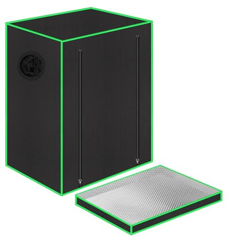 Grow Tent 55 x 40 x 65 cm with Observation Window,Floor Tray,Ventilation Window and Cable Passage,Suitable for Aerogarden,Hydroponic Growing System