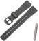 Ersatzarmband Kompatibel mit Casio F-91W F-94 F-105 F-106W A158 A168 Sport PU Uhrenarmband (Black Black buckle)