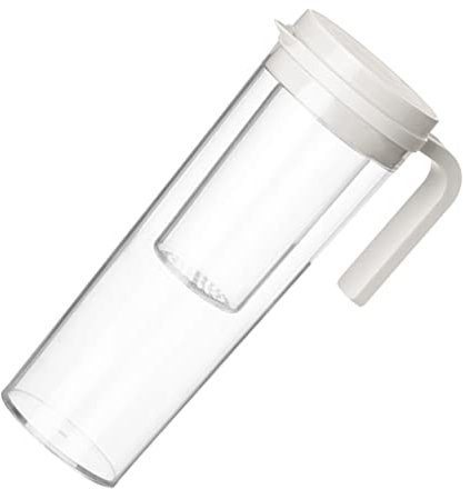 CONGARTENO Caraffa in Plastica Alimentare Con Coperchio Ermetico e Beccuccio Adatta Per Acqua Da Frigorifero Tè Freddo Per Casa Capacità Ampia Per Famiglia e Ospiti Filtro Per Ghiaccio o