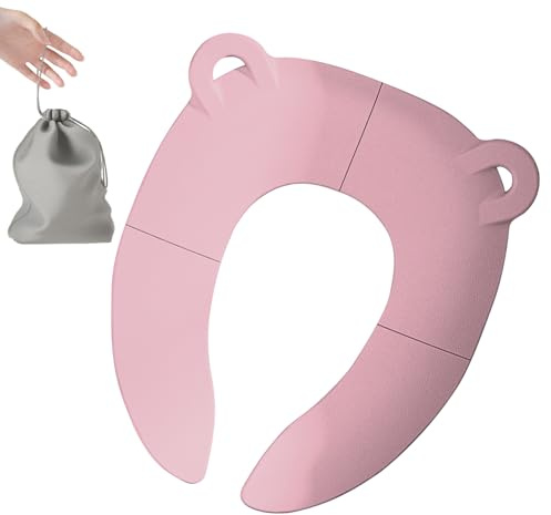 Siège De Toilette Enfant - Réducteur WC Pliable Et Portable, Accessoire Salle De Bain Pour Maison Voyages | Camping Restaurants Et Sorties Siège Toilette Enfant Outil Apprentissage Fourniture