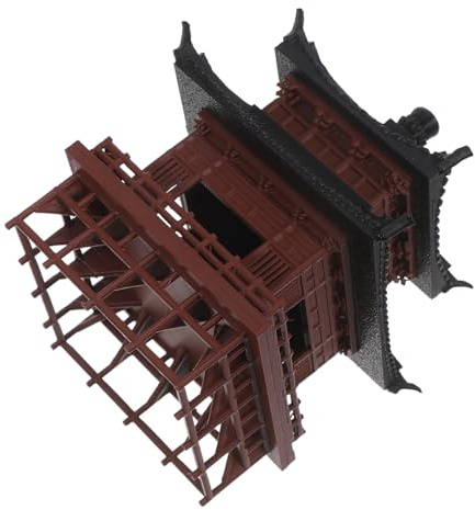 Gogogmee Miniatura Antica in Plastica Padiglione da per Decorazione Paesaggio e Giardino Bonsai Statua Resistente e Dettagliata per Interni