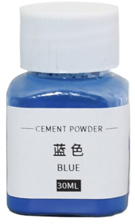 Xasbseulk Cement Pigment Powder - 30ml Iron Oxide Color Dye Tint | Concrete, Mortar, Grout, Gypsum, Plaster, Water-Based Paint for DIY, Craft, Building Materials