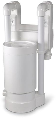 POOL Total MTH Einhängeskimmer SK 2 verklebt - Schwimm-Skimmer mit integriertem Rücklauf - Für Stahlwandbecken - Kein Folienschnitt - Bis 40 mm Handlaufbreite - Made by MTH