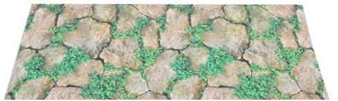 TOYANDONA Reptile Tank Rock Background Sticker High Definition Self-adhesive Terrarium Decor for Pet Habitat Box, Sturdy Reptile Box Poster Suitable for Vivarium and Amphibian Enclosures