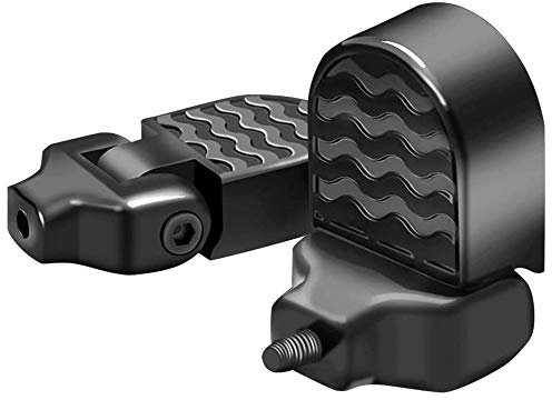 LWZko 2 Stücke Fahrrad Fußrasten, rutschfeste Fahrrad Peg, BMX Fahrrad Pegs, Hinterradpedale, Universal Aluminiumlegierung Falten Anti-Rutsch Bike Peg mit Installationstool für Mountainbike