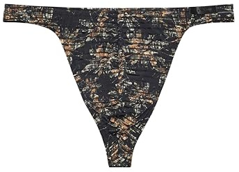 HOM Homme String Iraty Thong Panties, Rayure Désaiguillé, Imprimé Floral Camouflage, M EU