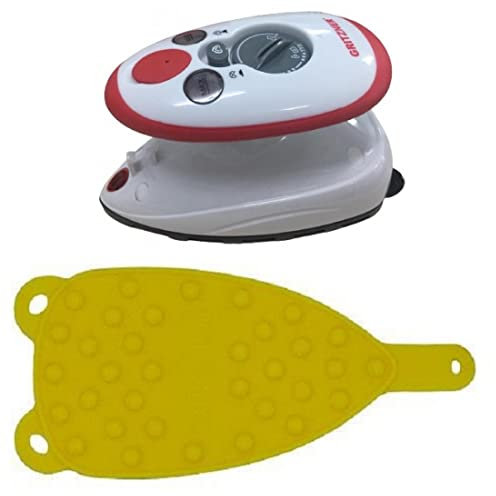 GRITZNER 636 mini Bügeleisen (rot) (Gritzner 636 + gelbe Ablage)