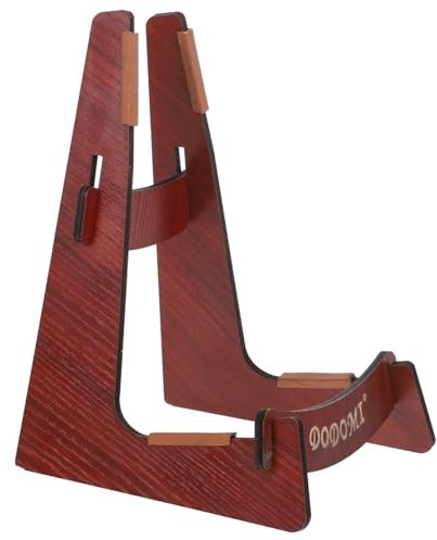 Supvox Ergonomischer Gitarrenständer Zusammenklappbare Bodenhalterung Aus Holz Installieren Für Musikeinstellungen Im Zufälligen Stil