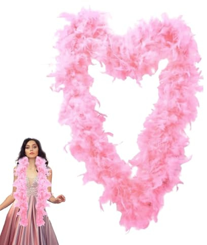 Colorful Feather Boas, 6.6ft Feather Boa For Women, Feather Boa Halloween Christmas Bachelor Party Pack Accessory, For Dancing Wedding Party Cosplay Halloween