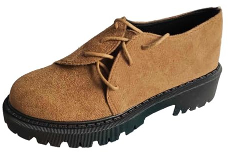 Generisch Traditional Shoes Women's Traditional Haferl Shoes Traditional Shoes Leather Shoes Elegant Vintage Low Shoes Suit Lace-Up Shoes Business Boat Shoes Sailing Shoes Work Shoes, coffee, 5 UK