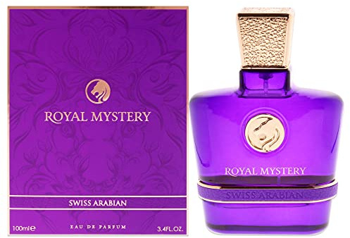 Swiss Arabian Royal Mystery Eau de Parfum Unisex 100 ml – Duft Chypre, fruchtig, elegant mit Melone, Birne und tiefer roter Rosen – betörender Duft für die moderne Frau