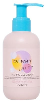 Inebrya Ice Cream Liss Pro Crema Termoprotettiva, 150 ml